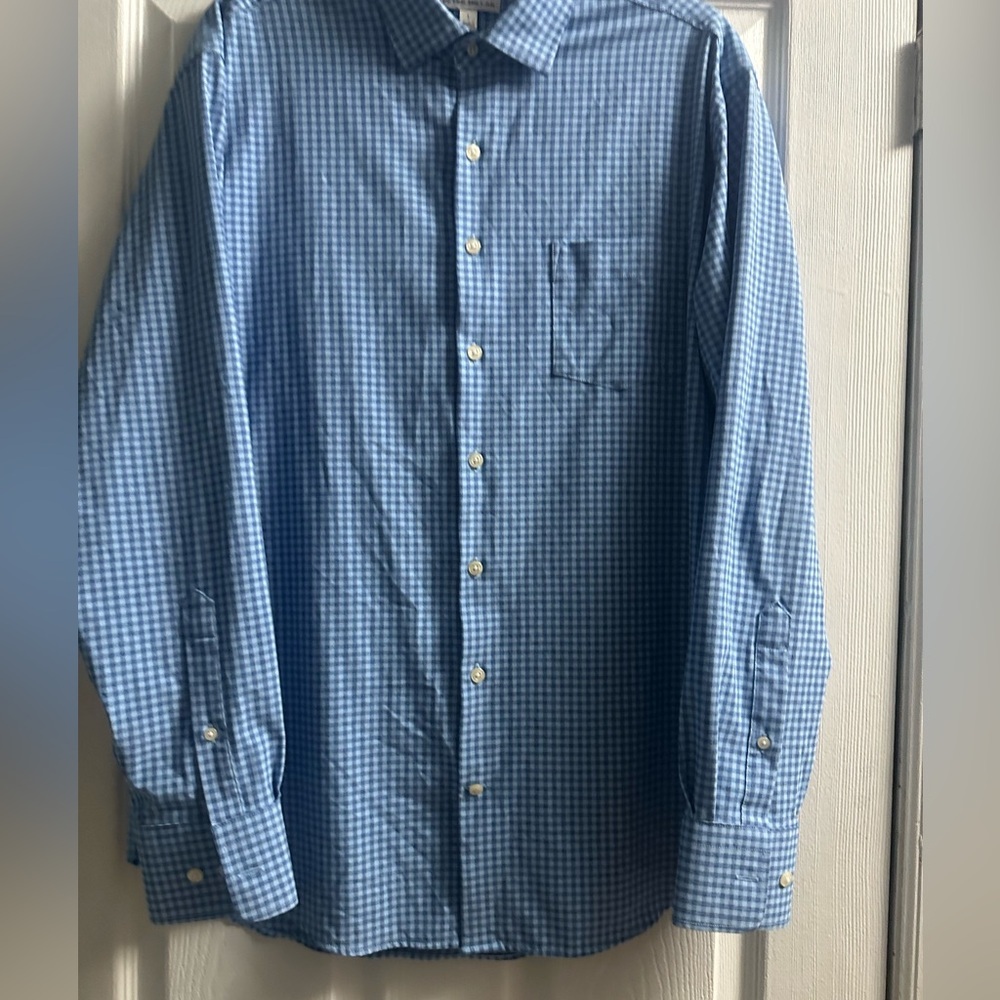 Euc Peter Millar Button Down Polyester Long Sleev… - image 2